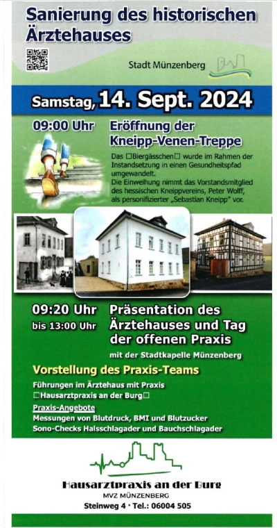 Er&ouml;ffnung der Kneipp-Venen-Treppe - Stadt M&uuml;nzenberg